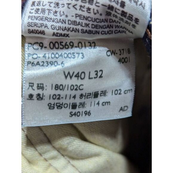 Levi Strauss & Co. Men's Blue Dark-Wash Mid-Rise Straight-Leg Denim Jeans Size 4 - Picture 4 of 8